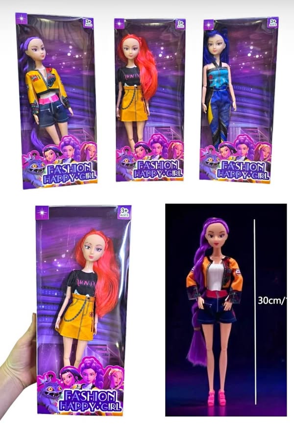 Muñeca guerrera K-pop en caja con luz
